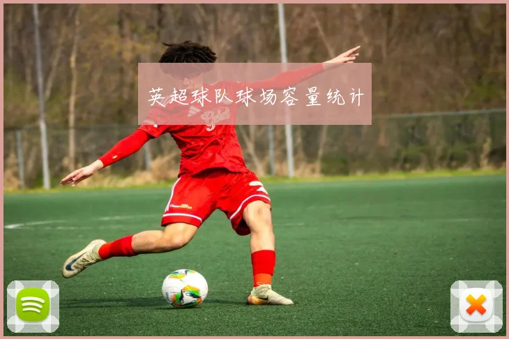 英超球队球场容量统计